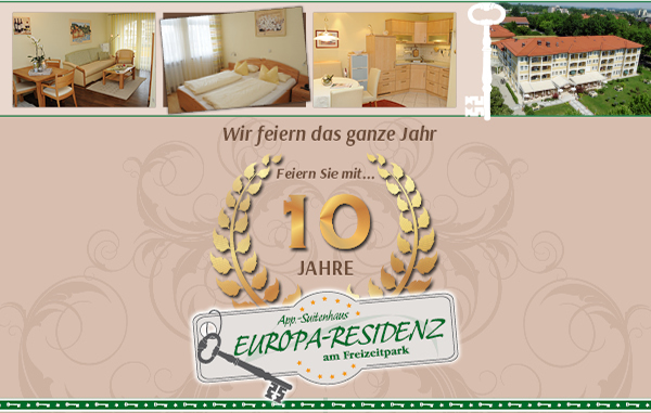 Wir feiern 10 Jahre Europa-Residenz. Feiern Sie mit!
